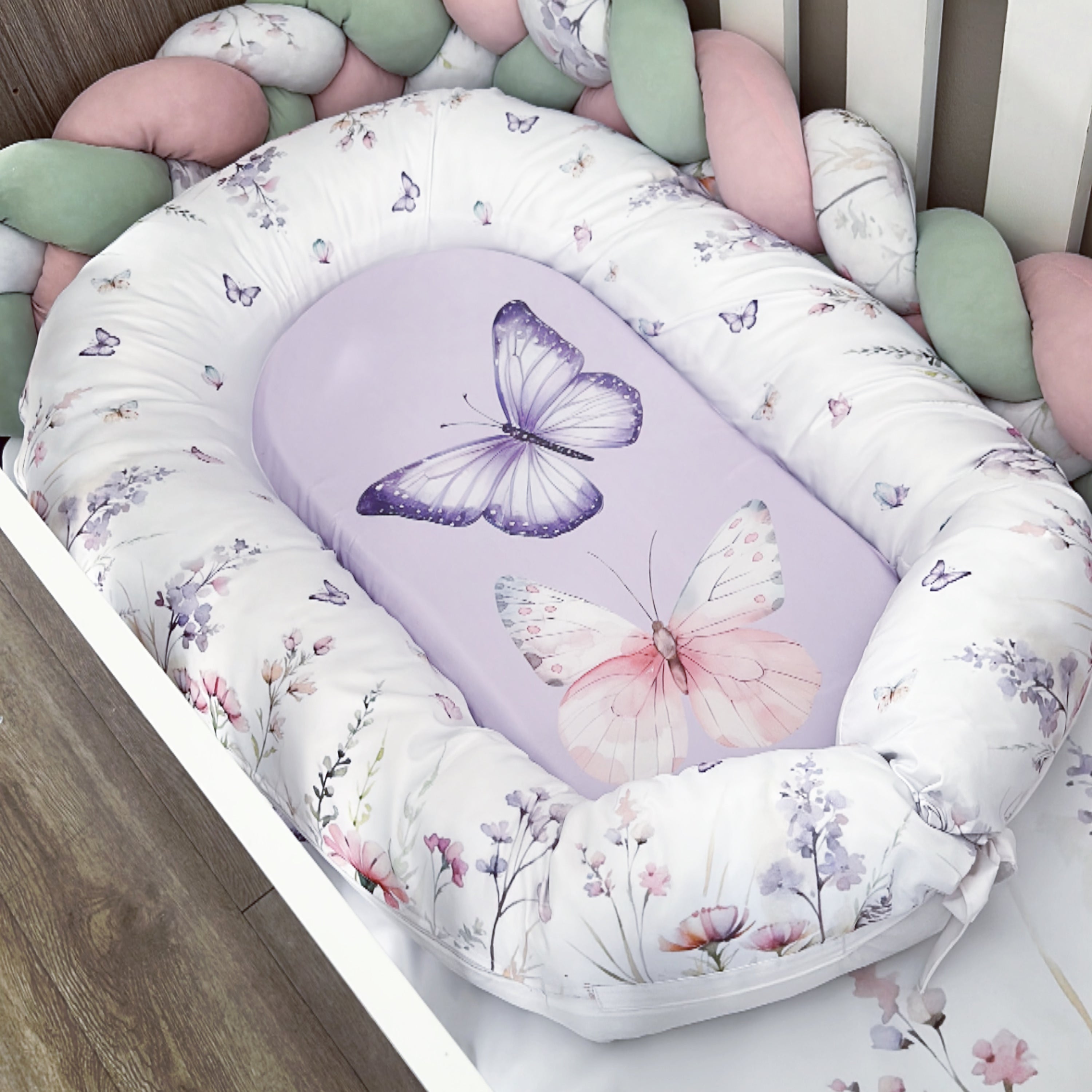 Nest - Floral Butterfly 01 baby nursery snuggle nests South Africa