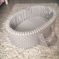 Carry Cot - Grey Stripe 03 baby carry cots South Africa