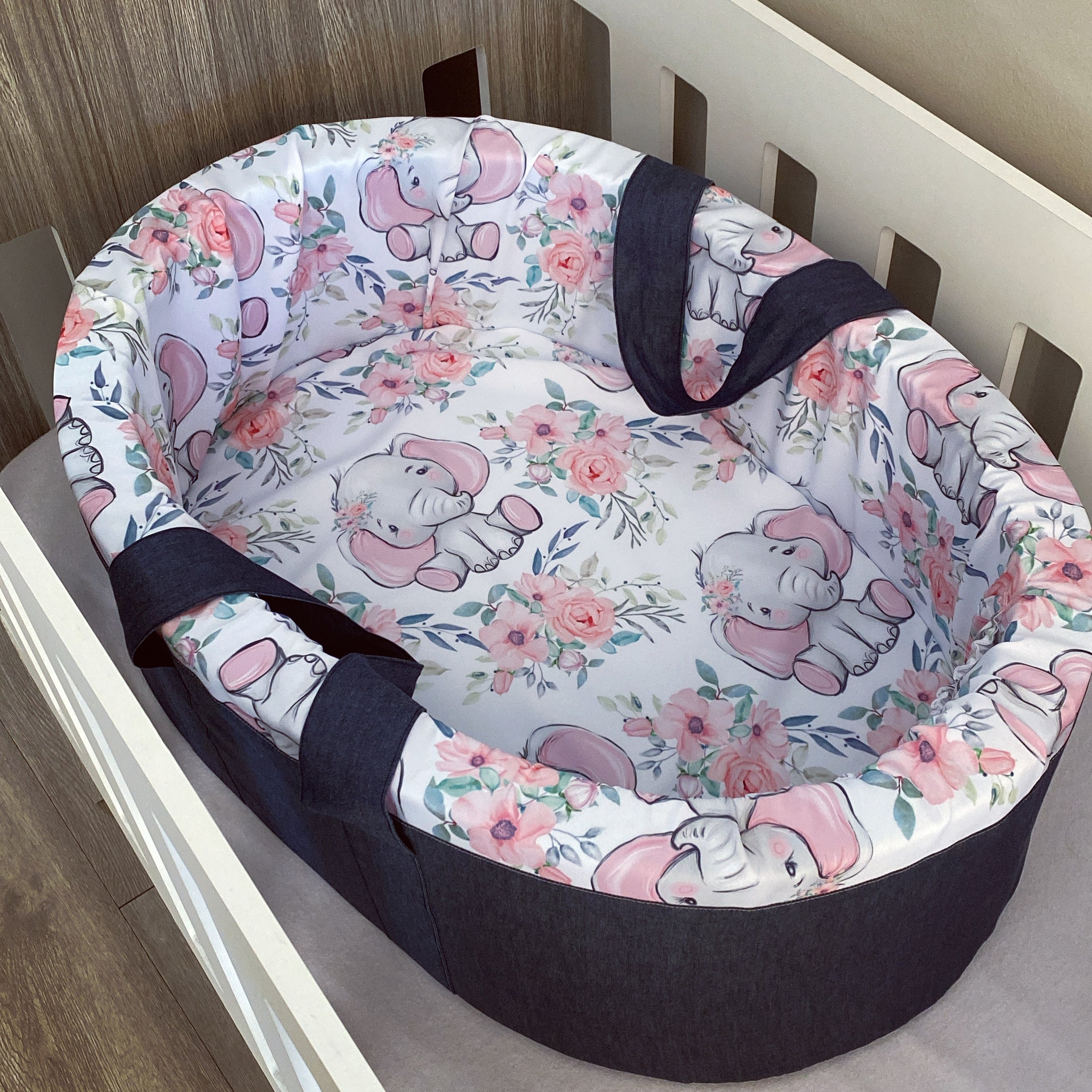 Carry Cot - Pink Elephant 01 baby carry cots South Africa