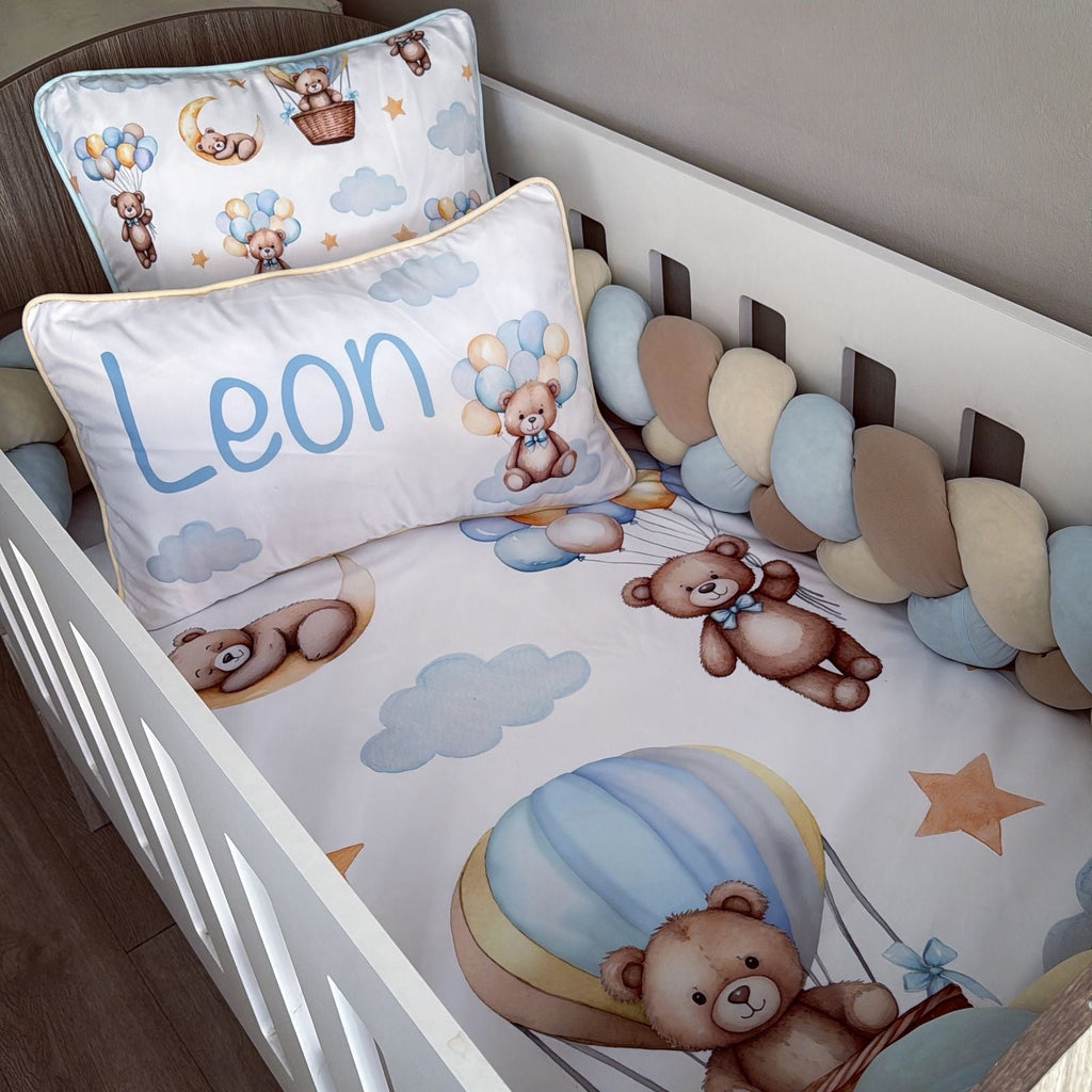 Cot Bedding - Up and Away Bear Set 05 baby boy nursery linen set South Africa