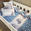 Cot Bedding - Blue Tatty Set 02 baby boy nursery linen set South Africa