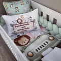 Cot Bedding - Green Safari Set 10 baby neutral nursery linen set South Africa