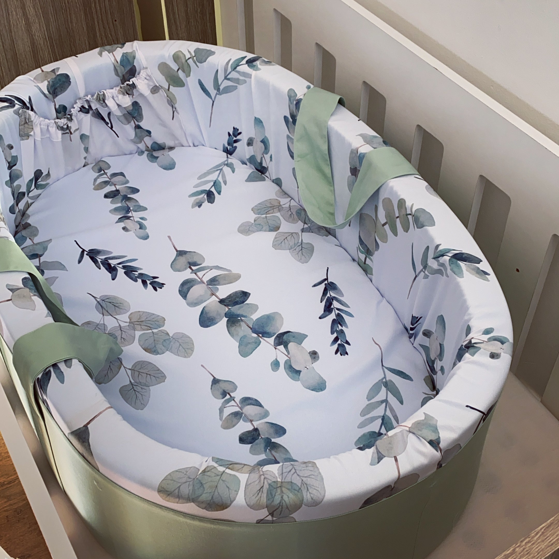 Carry Cot - Eucalyptus Leaf 01 baby carry cots South Africa