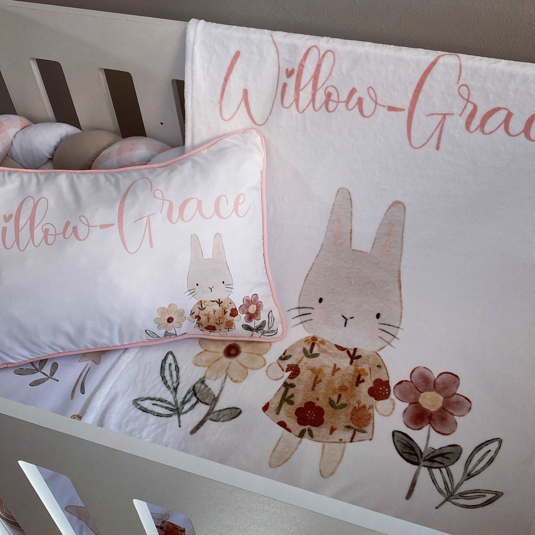 Cot Bedding - Bunny Boho Set 01