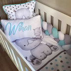 Cot Bedding - Blue Rhino Set baby boy nursery linen set South Africa