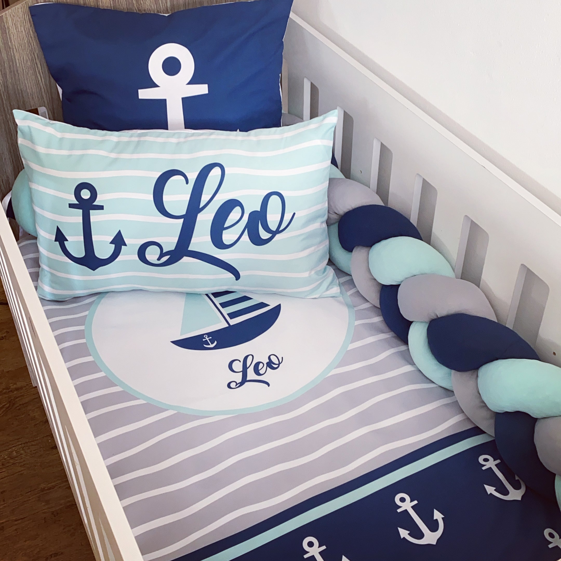 Cot Bedding - Nautical Set 03 baby boy nursery linen set South Africa