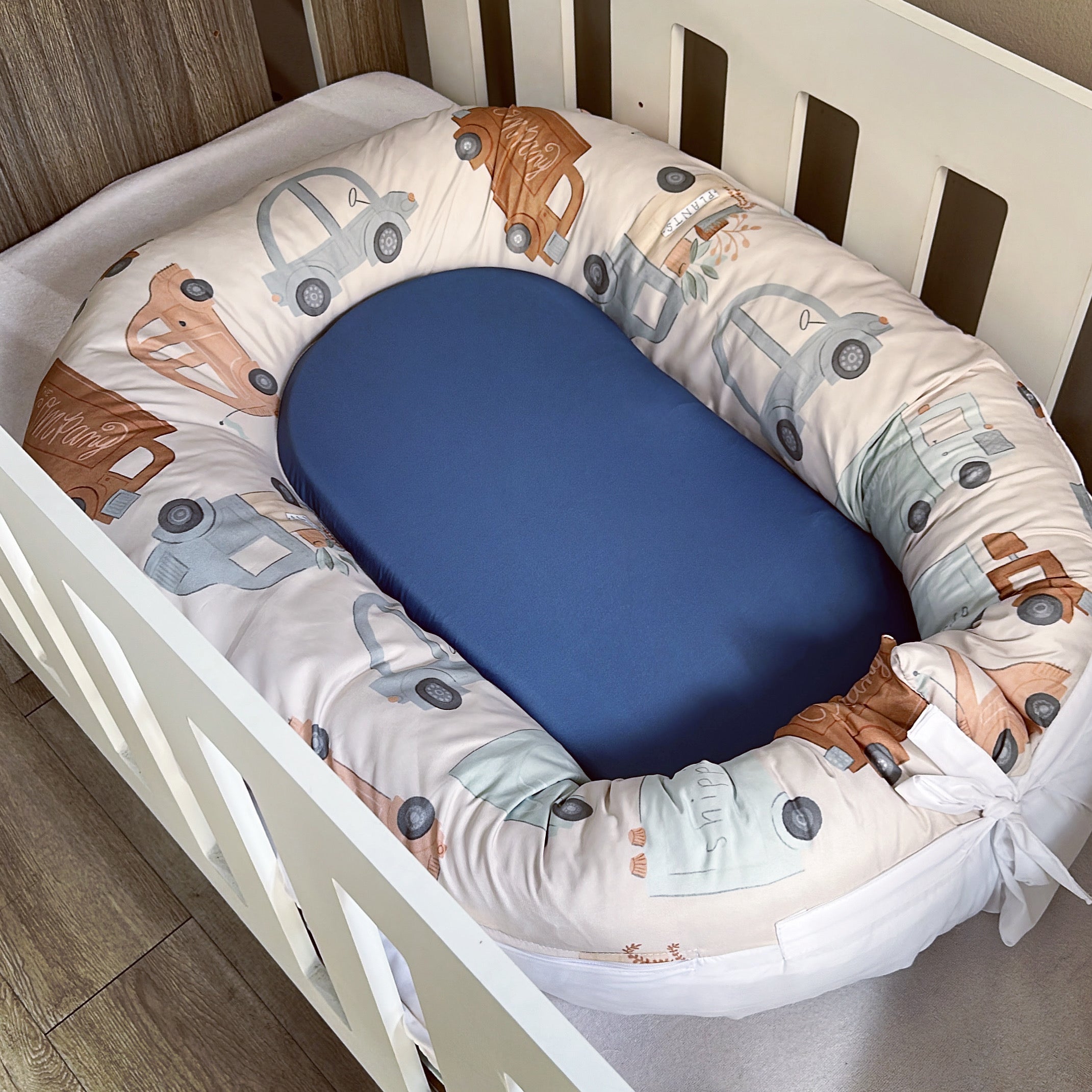 Nest - Blue Cars 01 baby nursery snuggle nests South Africa