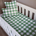 Cot Bedding - Green & White Set 01 baby neutral nursery linen set South Africa