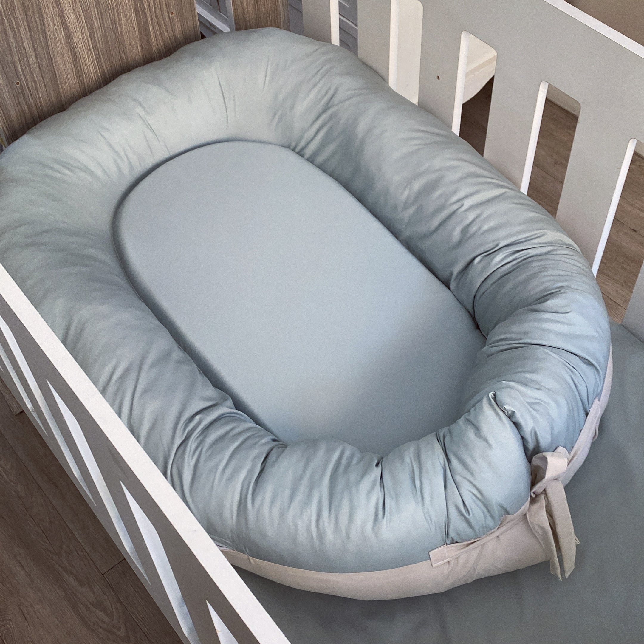 Nest - Plain Aqua 01 baby nursery snuggle nests South Africa