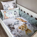 Cot Bedding - Sage Safari Set 01 baby neutral nursery linen set South Africa