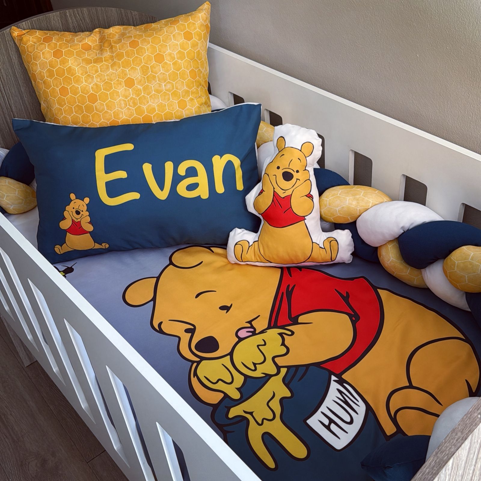 Cot Bedding - Winnie the pooh set 08 baby neutral nursery linen set South Africa