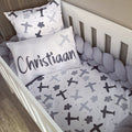 Cot Bedding - Grey Plane Set 01 baby boy nursery linen set South Africa