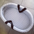 Carry Cot - Grey Flower 01 baby carry cots South Africa