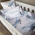 Cot Bedding - Blue Plane Set 04 baby boy nursery linen set South Africa