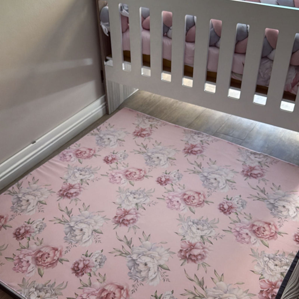 Cot Bedding - Pink Swan 03