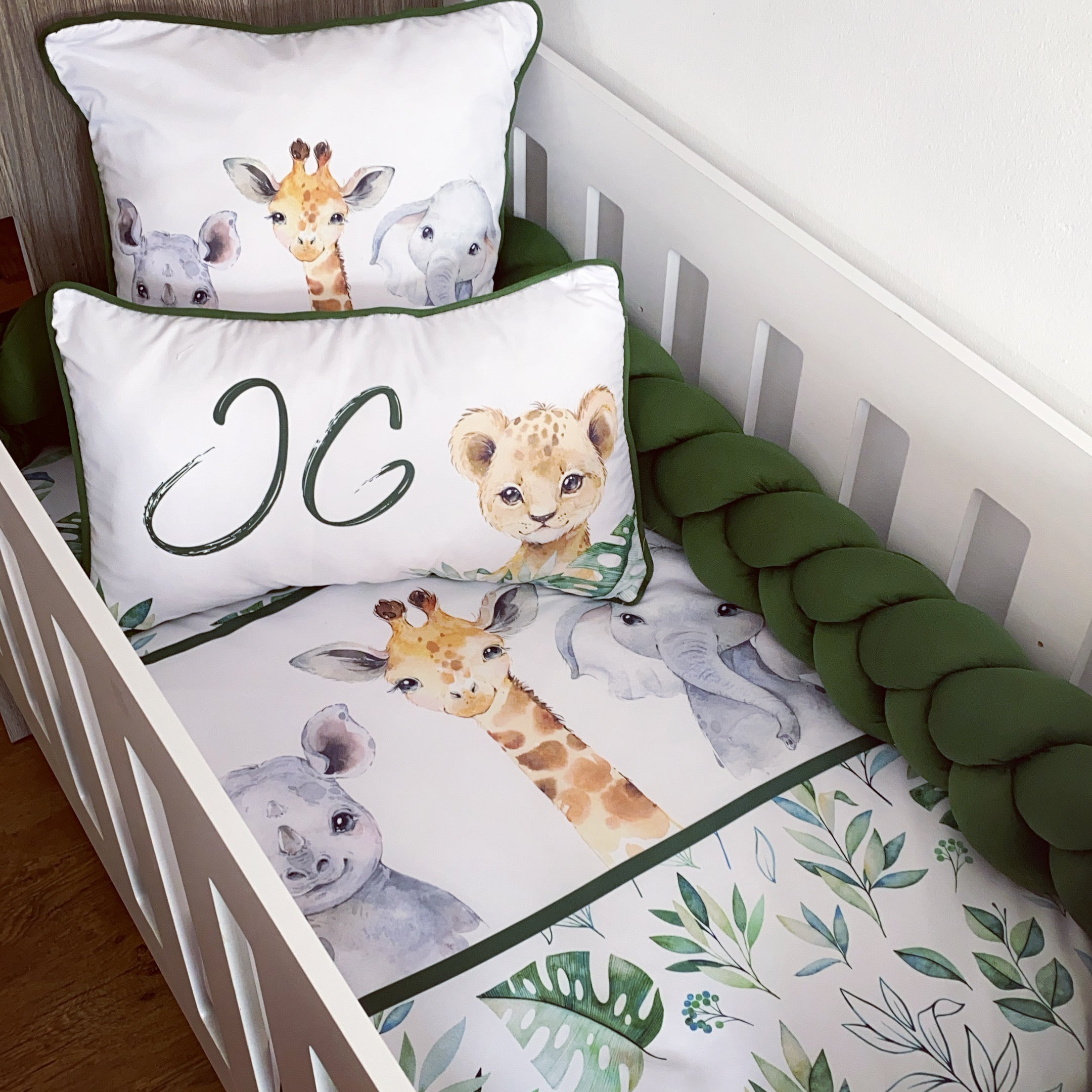 Cot Bedding - Safari Set 31 baby neutral nursery linen set South Africa