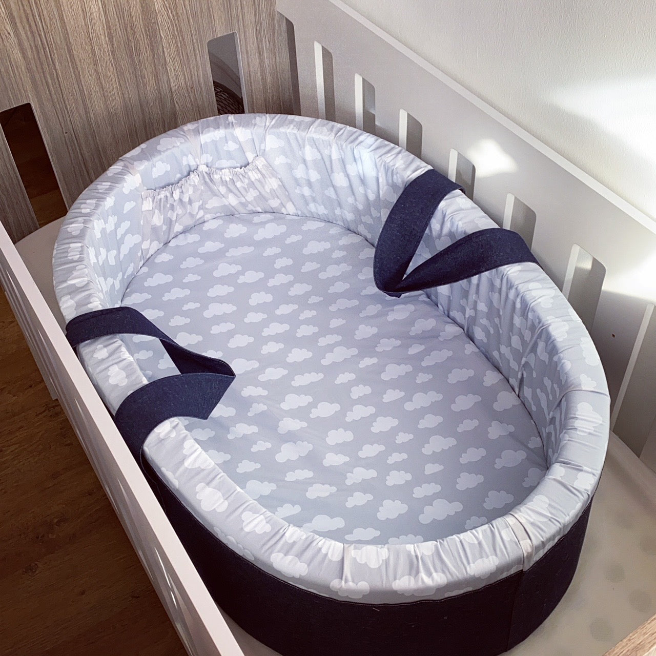 Carry Cot - Grey Clouds 01 baby carry cots South Africa