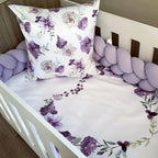 Cot Bedding - Lilac Floral Set 02