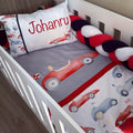Cot Bedding - Red Car set 01 baby boy nursery linen set South Africa