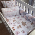 Cot Bedding - Pink Boho Set 01