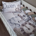 Cot Bedding - Stone Safari Set 06 baby neutral nursery linen set South Africa