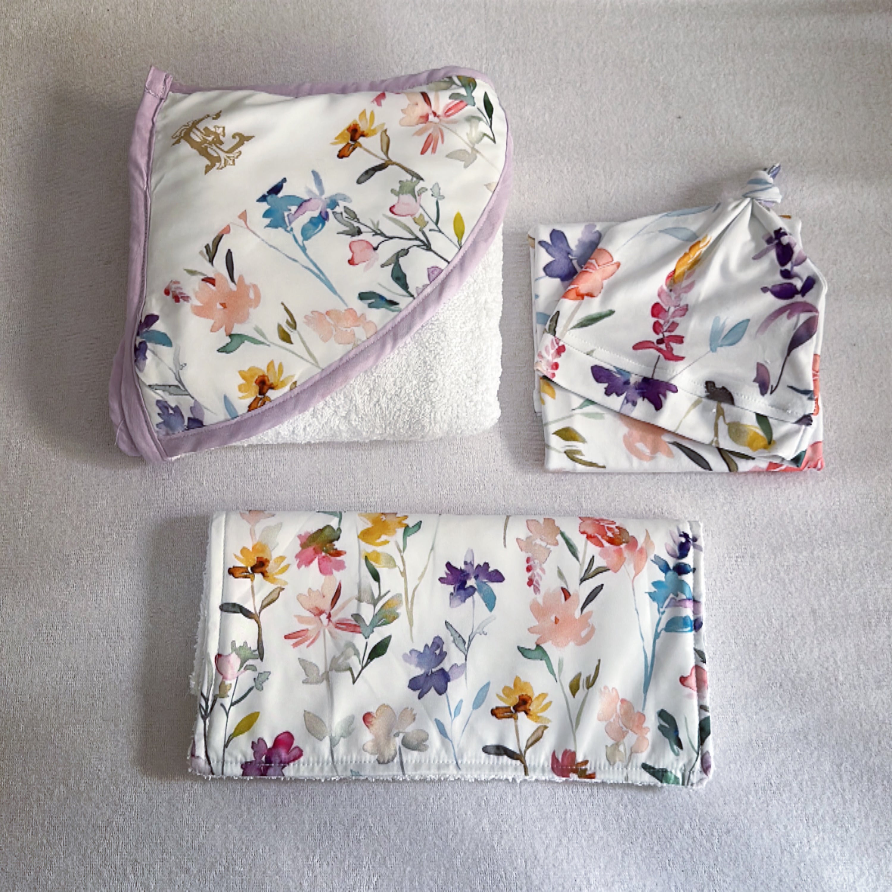Hooded Towels - Flowers 01 baby toddler hooded towels South Africa