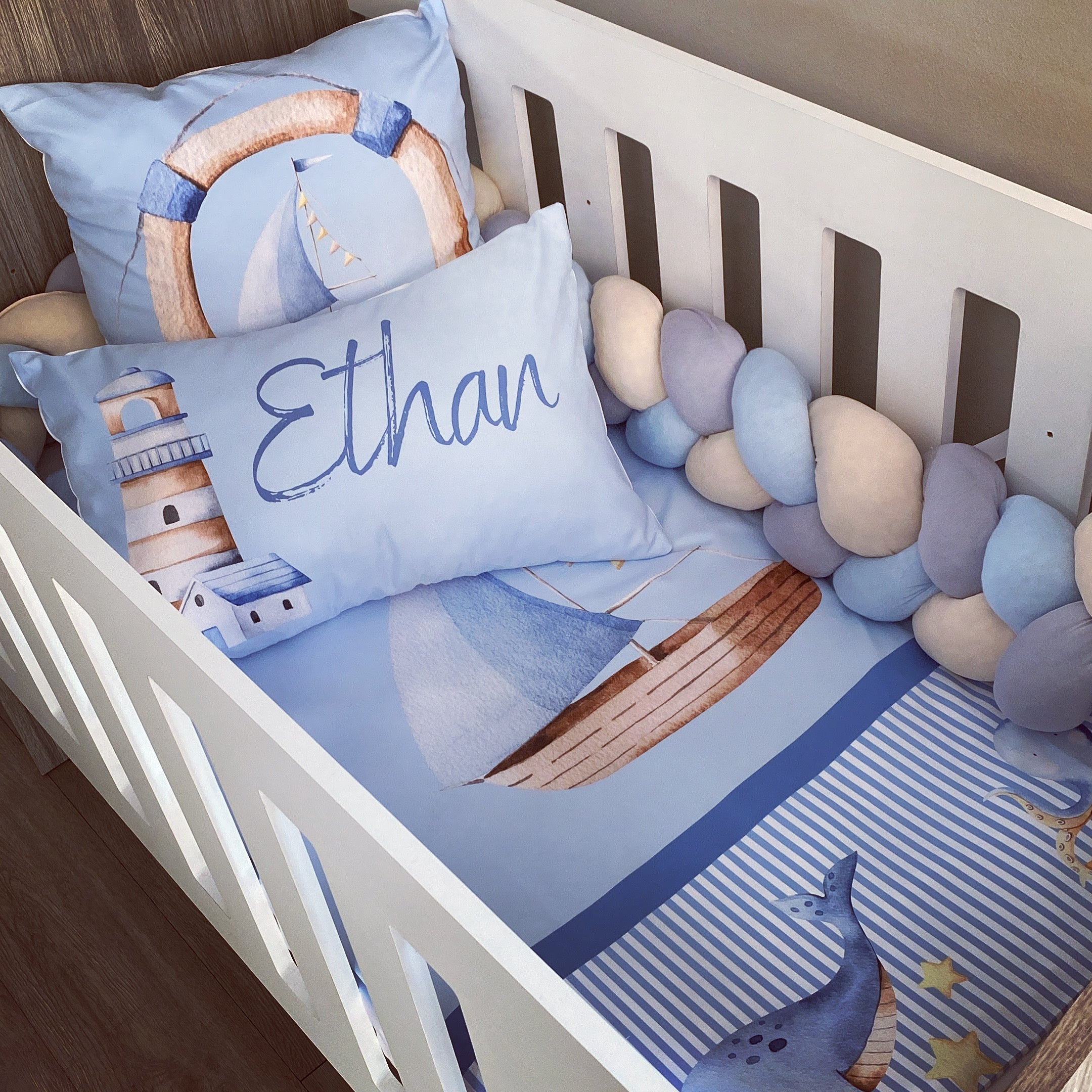 Cot Bedding - Under the Sea Set baby boy nursery linen set South Africa