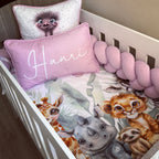 Cot Bedding - Pink Safari Set 20
