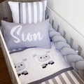 Cot Bedding - Grey Sheep Set 07 baby neutral nursery linen set South Africa