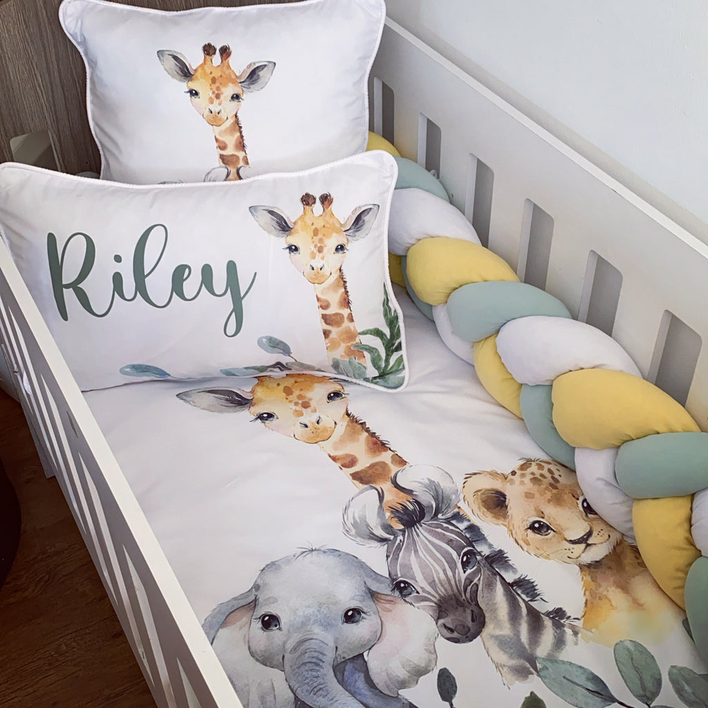 Cot Bedding - Safari Set 20 baby neutral nursery linen set South Africa