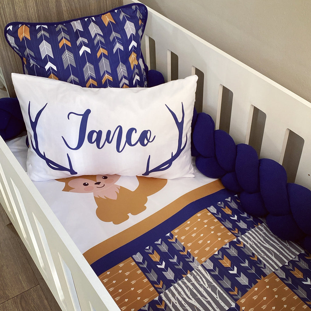 Cot Bedding - Fox Set 03 baby neutral nursery linen set South Africa