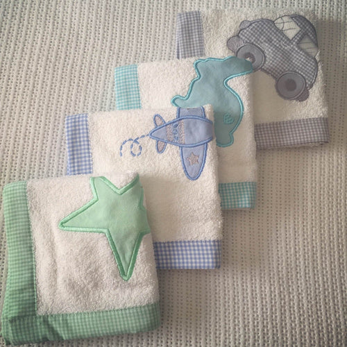 Burpcloths - Check Print 01 baby burp cloths South Africa