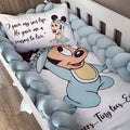 Cot Bedding - Blue Mickey Mouse Set 03 baby boy nursery linen set South Africa