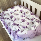 Cot Bedding - Lilac Floral Set 02