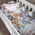 Cot Bedding - Sage Safari Set 10 baby neutral nursery linen set South Africa