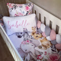Cot Bedding - Pink Safari Set 33