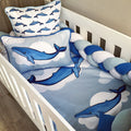 Cot Bedding - Whale Set 01 baby neutral nursery linen set South Africa