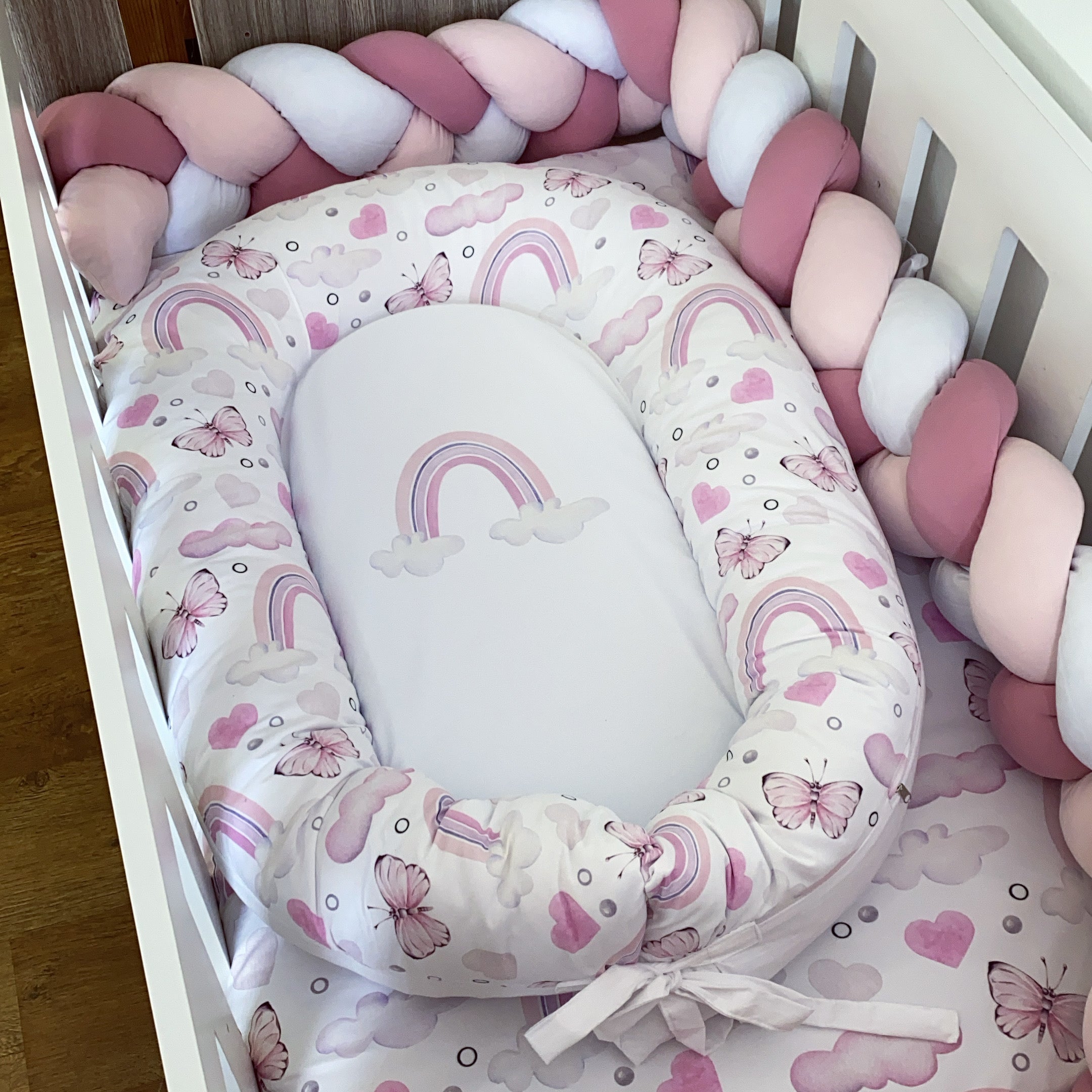 Nest - Pink Rainbow 04 baby nursery snuggle nests South Africa