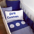 Cot Bedding - Navy Sheep Set 02 baby boy nursery linen set South Africa
