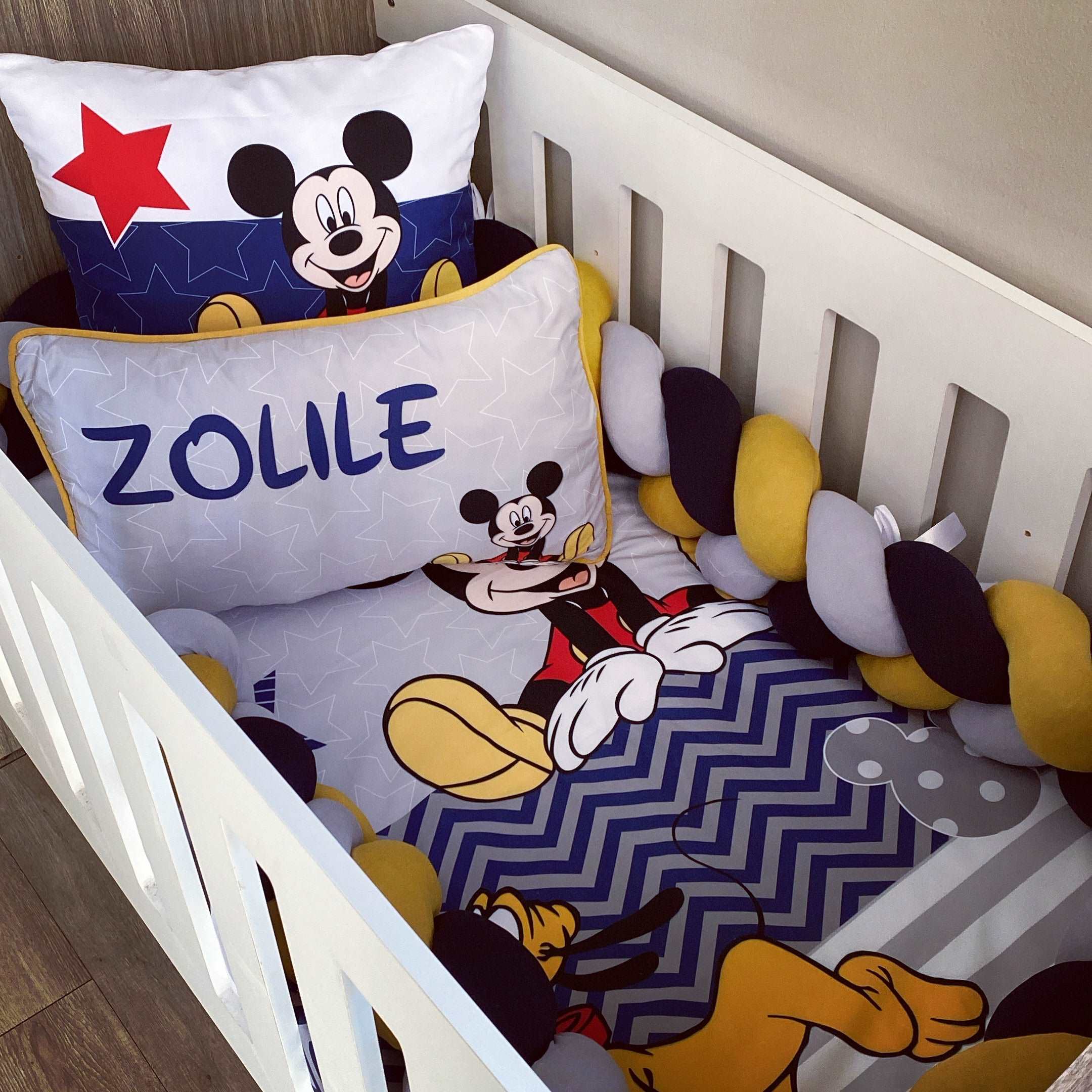 Cot Bedding - Mouse Set baby boy nursery linen set South Africa