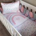 Cot Bedding - Pink Rainbow Set 04