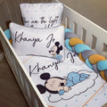 Cot Bedding - Blue Mickey Mouse Set 06 baby boy nursery linen set South Africa