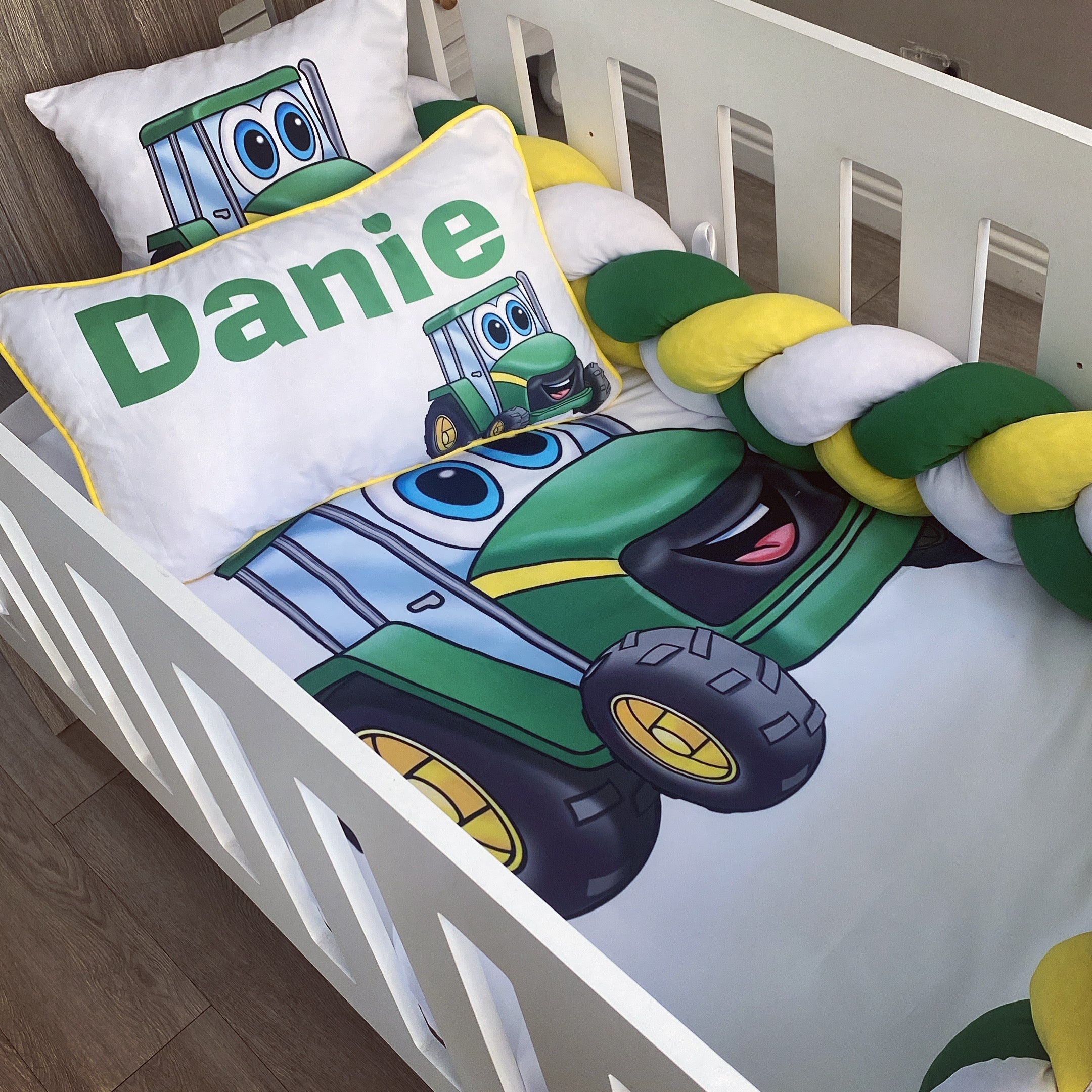 Cot Bedding - Tractor Set 02 baby boy nursery linen set South Africa