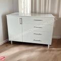 B0415-Zoe White Compactum 4 Drawer -Baby Boutique Online SA1