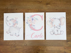 Cot Bedding - Pink Elephant Set 28