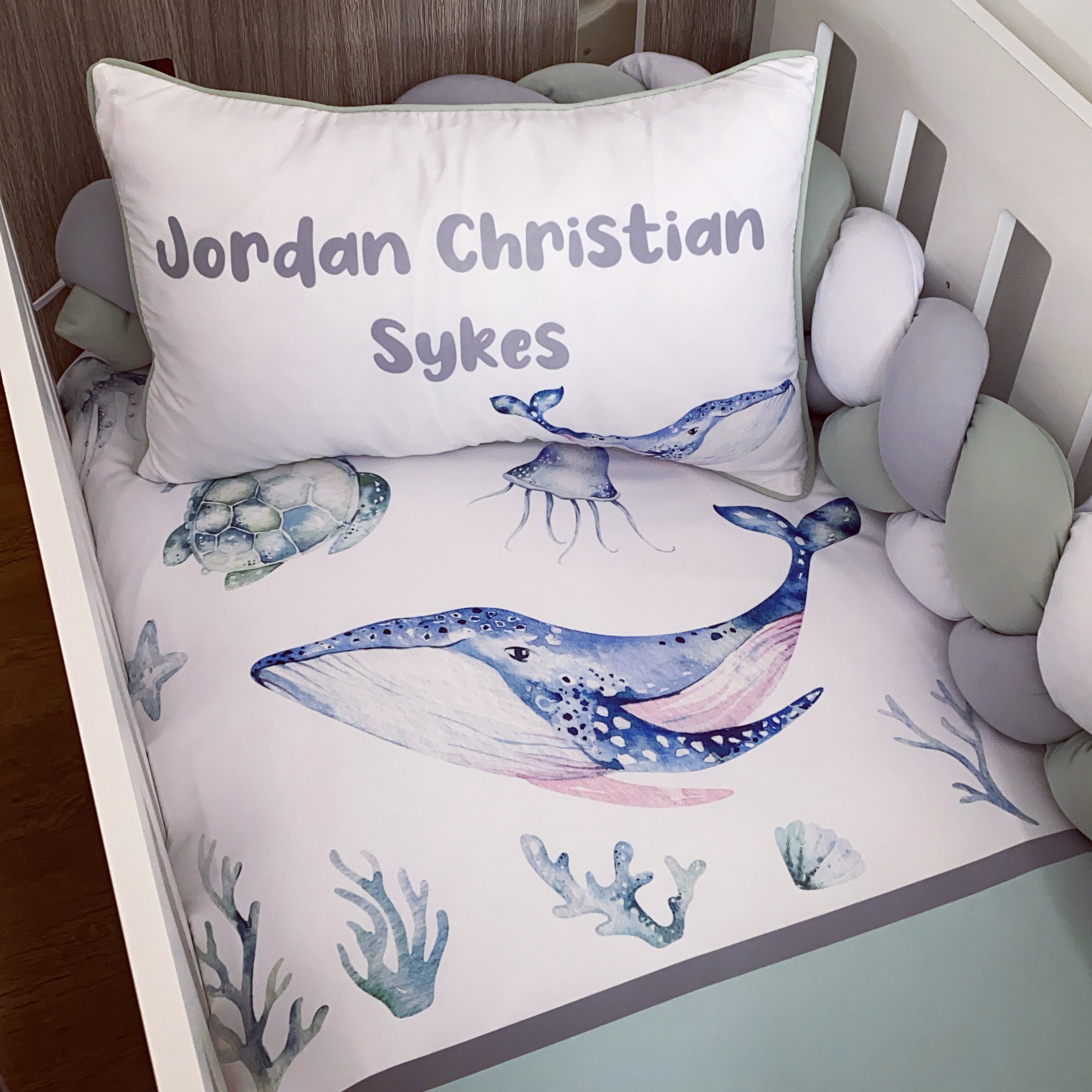 Cot Bedding - Under the Sea Set 2 baby boy nursery linen set South Africa
