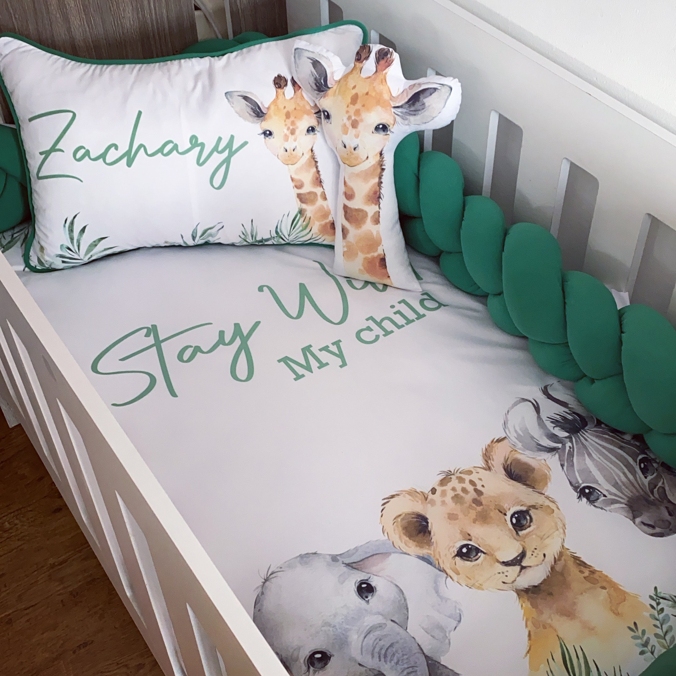 Cot Bedding - Safari Set 24 baby neutral nursery linen set South Africa