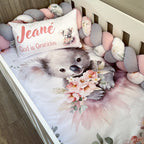 Cot Bedding - Pink Koala Set 01