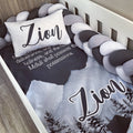 Cot Bedding - Grey Mountain Set 01 baby neutral nursery linen set South Africa