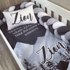 Cot Bedding - Grey Mountain Set 01 baby neutral nursery linen set South Africa